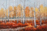 Tableau arbre 1 pièce Peinture d'automne