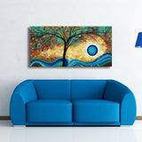 Tableau arbre Abstrait bleu