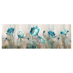 Tableau fleur 1 pièce Fleurs bleues